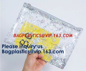 China Window Makeup Cosmetic Bag Aluminum Foil Zip Lock EVA PVC Travel Accessorie,OEM and ODM Orders are welcome supplier