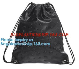 China Drawstring Leather Pu Backpack PU Hologram Drawstring Bag,cosmetics, promotion, shopping, supermarkets, gifts, apparel supplier