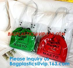 China Vinyl Eco-friendly heat seal frosted PVC /EVA bag,Women Tote Bag Crossbody Shoulder Bag For Women supplier
