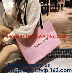 China Amazon Hot Sells Transparent Hologram Laser Messenger Bag Women Pink Jelly Shoulder Bag Female Big Tote Girl Handbags supplier
