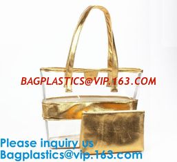 China Tote Bag/Shoulder Bag/Shopping Bag/Handle Bag/Beach Bag/Waterproof Bag,Lady Handbag Set Transparent Beach Tote Bag With supplier