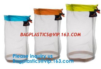 China Nylon Mesh Net Drawstring Bag Mesh Pouch Organic Mesh Produce Bags With Custom Logo,Reusable Eco Friendly Nylon Drawstri supplier