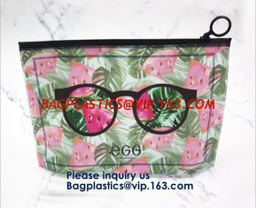 China Cartoon Printing Clear Pvc Slider k Garment Cosmetic Shopping Bag,Eco Friendly Customized Slider k Pvc Bag supplier