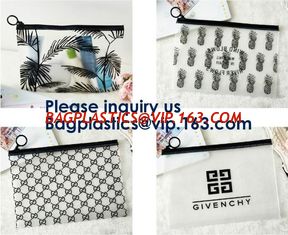 China Clear PVC k Bag For Gift Package,OEM Service Transparent Packaging Pvc Slider Frosted Bag,EVA Slider Zipper Bag So supplier
