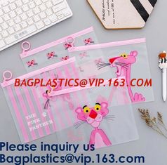 China Transparent Clear Slider Zipper Bag k Bag For Stationery,Matte Slider Zipper Top Soft Touch PE Polybags Bag supplier