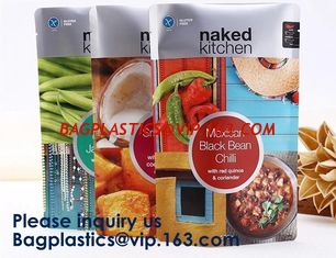 China Custom Detox Tea Printed Stand Up Zipper Plastic k Pouch Standup Bag For Soup Food Packaging,Salad Dressings, Soup supplier