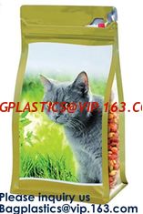 China Pet Treat Food Pouch BAGS,Bath Salts Fishing Baits Garden &amp; Building supplies STAND UP POUCHES SIDE GUSSET BAGS FLAT BOT supplier