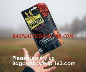 China Resealable Custom Printed Matte Black Aluminum Foil Mylar Stand Up Pouch Bag With Zipper Stand Up Pouch Bags, Coffee Bee supplier