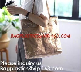 China Washable Paper Bag Waterproof Shopping Tote Bags Tyvek Bags,Embroidered / Silk Screen Printed /  Transfer Print / Sublim supplier