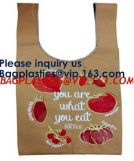 China Recyclable Customized Printing Handbag Brown Tyvek Tote Bag Natural Tyvek Paper Shopping Bag, Bagease, Bagplastics supplier