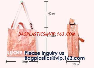 China Customized Elegant Eco Reusable Promotion Gift Waterproof Tote Shopping Paper Tyvek Bag Dupont Recyclable Tyvek Shopping supplier