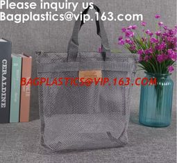 China Eco Friendly Tote Mesh Shopping Bag Nylon Mesh Net,Reusable Mesh Produce Bags Larger Capacity Grocery Shopping Storage F supplier