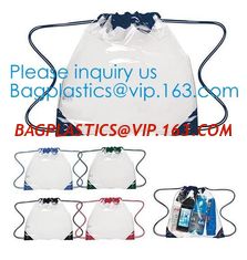 China Promotional Transparent PVC Clear Drawstring Backpack Bags,Promotional Hot Selling Waterproof Transparent PVC Backpack D supplier