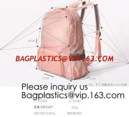 China Hiking Polyester Waterproof Foldable Backpack With Your Logo,Reflective Backpacks / Polyester Cycling Reflective Backpac supplier