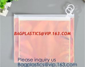 China Eco-friendly heat seal frosted PVC /EVA button bag,Universal transparent matte pvc eva self-sealing zipper bag with logo supplier