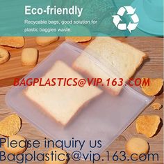 China Large Capacity Leakproof Reusable Double k Peva Sandwich Snack Bags,EASY SEAL SLIDER,Eco-friendly manufacturers supplier