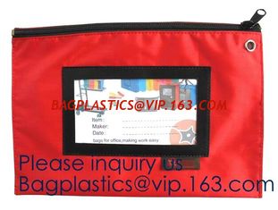 China Secure Deposit Utility Zipper Coin Bag Small Makeup Pouch Promotional Zipper Custom Bank Deposit Bag, bagease, bagplasti supplier