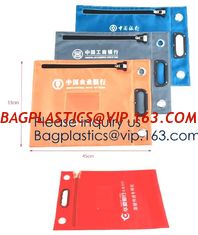 China Locking Security Money Bag Cash Bank Deposit Bag with Two Keys Bank Security Deposit Bags Cash Bag With Locking bagease supplier