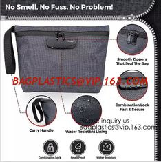 China Smell Proof Bag Premium Odor Proof Container/Carbon Lined Pouch Locks In Scents And Smelly Odor Great For Home Or Travel supplier