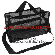 China Nylon Mesh Net Cosmetic Bag, Mesh Make Up Bag,Eco -friendly material cosmetic mesh bag ,PVC mesh bag for sales in USA supplier