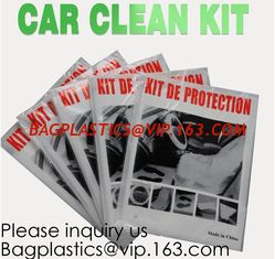 China Disposable Plastic Car Cover with Elastic Band Medium Size, Kit De Protection, Car Clean Kit, car protection disposable supplier