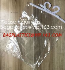 China Custom Logo Printing EVA Garment Underwear Clothes Packaging Transparent Button Pvc Soft Plastic Hanger Hook Bag, BAGEAS supplier