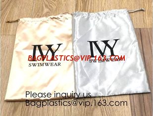 China Satin Gift Bags Wedding Favor Drawstring Bags Baby Shower Christmas Gift Bag,Customized Logo Thick Gold Satin Hair Exten supplier