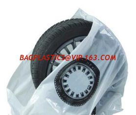 China Disposable tyre bags, steering wheel cover, car seat cover, disposable cover, pe car foot mat, gear Automotive Tire Bag supplier