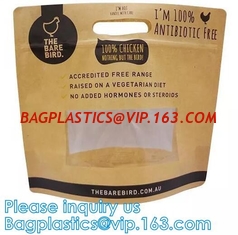 China Microwavable Turkey Oven Bag, Anti-Fog Roasted Zipper, Eco-friendly kraft paper chicken pack flat bottom supplier
