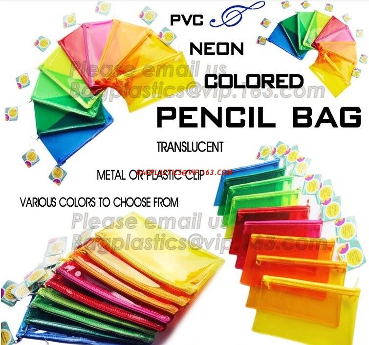 plastic pencil bag