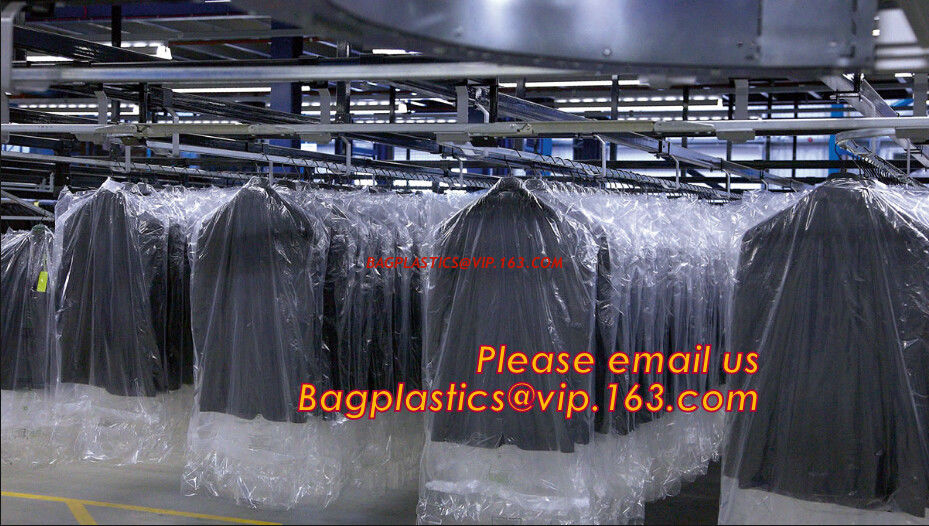 Clear Polyethylene Dry Cleaning Garment Bags On Rolls Dry Clean