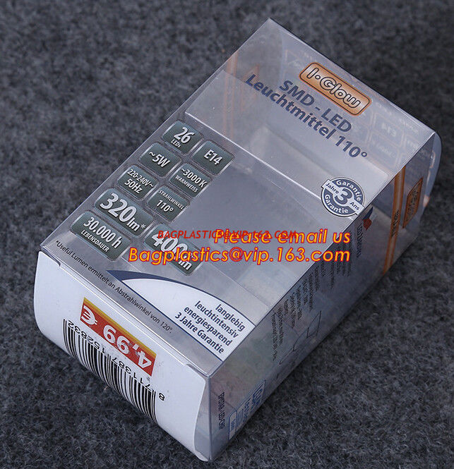 Clear Pvc Hard Plastic Packaging Box Pet Uv Offset Printing
