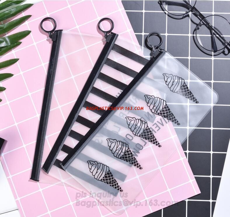Slider Zipper PVC Pouch Clear Vinyl PVC Ziplock Bag, slider zipper pvc