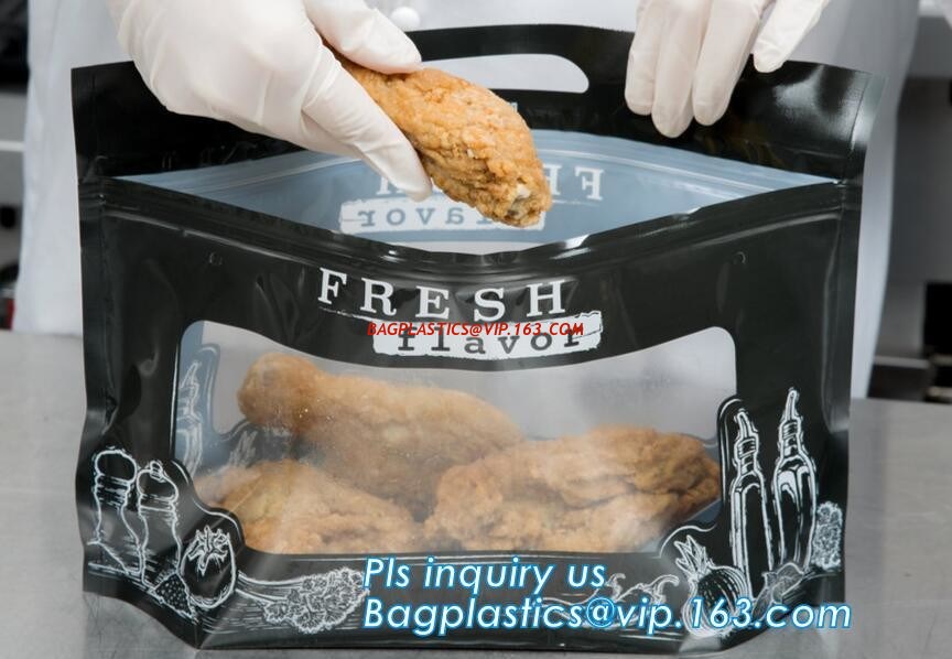 fried chicken bag for roast hot food packaging, food storage plastic