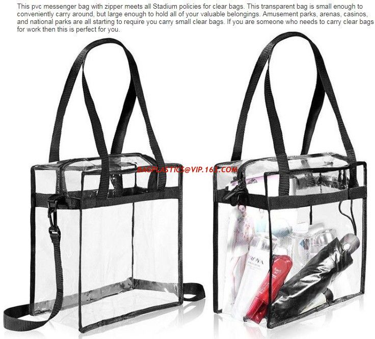 clear plastic fashion bags