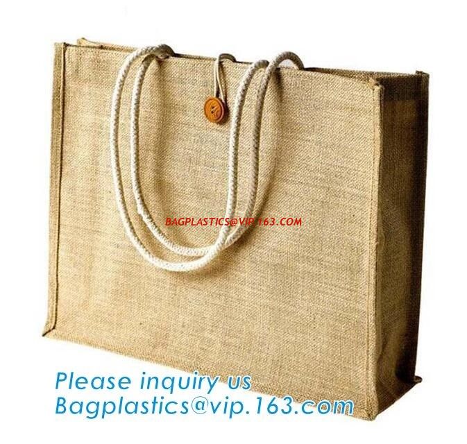 small hessian tote bags