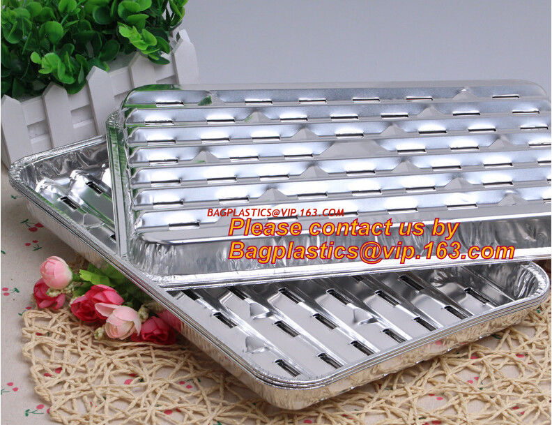 Disposable Roasting Aluminum Foil Bbq Pan Foil Bbq Grill Pan With