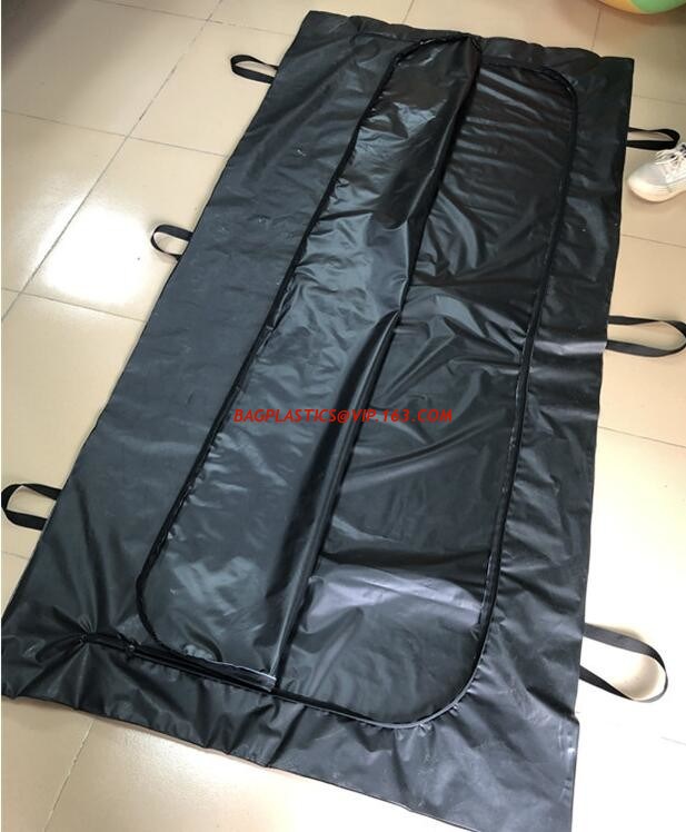 Body bags, CE Death Body Bag For Virus Infected Patient Black Body