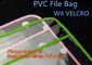 PVC Mesh File Packing Bag Plastic Mesh Zip Top File Pencil Bag PVC Packing Paper Bag supplier
