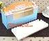 decorative personalized paper cake boxes, Custom artpaper handle cake box with PVC window, wedding cake boxes with handl supplier
