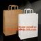 luxury famouse brand packaging texured brown paper shopping bags for watch jewelry underware supplier
