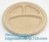 corn starch plastic round food tray food tray with lid Biodegradable Plastic Meal Prep Tray bio disposable corn starch supplier