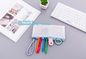clear vinyl TPU pencil case bag with zipper for boys girls, Creative contracted envelope bag translucent frosted pencil supplier