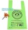 Disposable PE gloves Dog poop picker bags plastic cleaning gloves, bags on roll with dispenser and leash clip supplier
