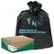 biodegradable and compostable garbage bin liners, kitchen bin liner compostable flat trash bag on roll, bin liner in rol supplier