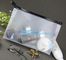 vinyl toiletry zipper bag pvc slider bag custom zipper transparent slider eco-friendly travel pvc cosmetic bag supplier