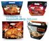 Laminated Hot Roast Chicken Bag, Rotisserie Chicken Bags, Microwave Grilled Chicken bag grease proof bags, generic zip supplier