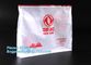 silkscreen printing holographic make up bag with slider lock, cosmetic organizer korean cosmetic bag, zipper slider conv supplier