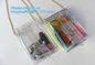 women's wallets small shoulder messenger bag with metal chain strip, Zipper Wallet Multicolor Purse, waterproof mobile c supplier