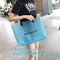 Clear PVC/Vinyl shoulder tote bag, outdoor carry clear pvc shoulder bag, fashion jelly candy bag women pvc clear shoulde supplier